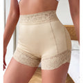 Women's Nylon Fabric Compression Body Shapers - Hi-Waist Butt Lifter Tummy Control Panties, Seamless Look Shorts Cut with Anti-Rolling Lace Thigh Slimmer, Lady, Women's Clothes, Shapewear, Basic, Minimalist