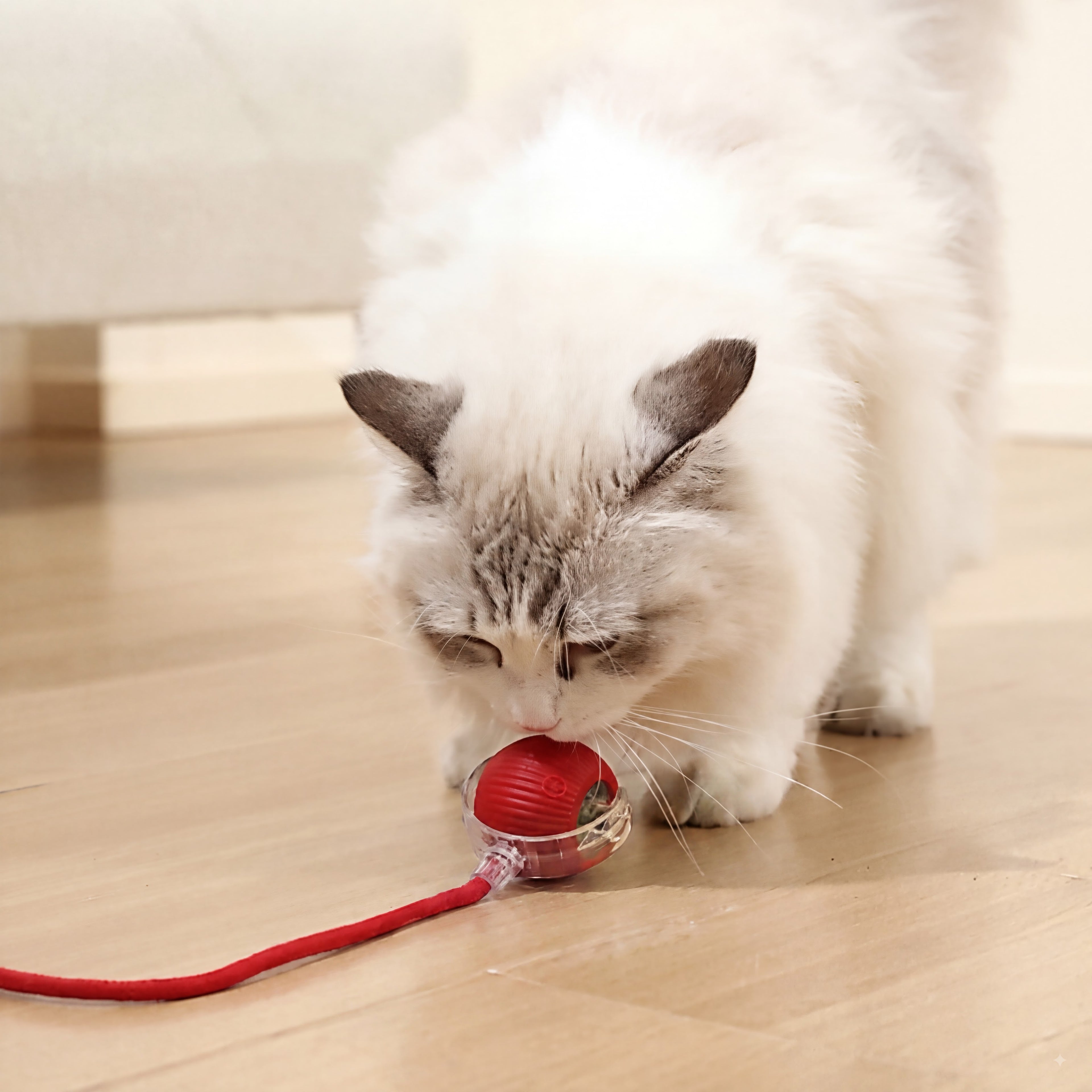 Interactive Cat & Dog Teaser Toy with Two Additional Tails, Kitten Rolling Ball Toy, Pet Supplies, Dog & Cat Accessories Cute dog toys
