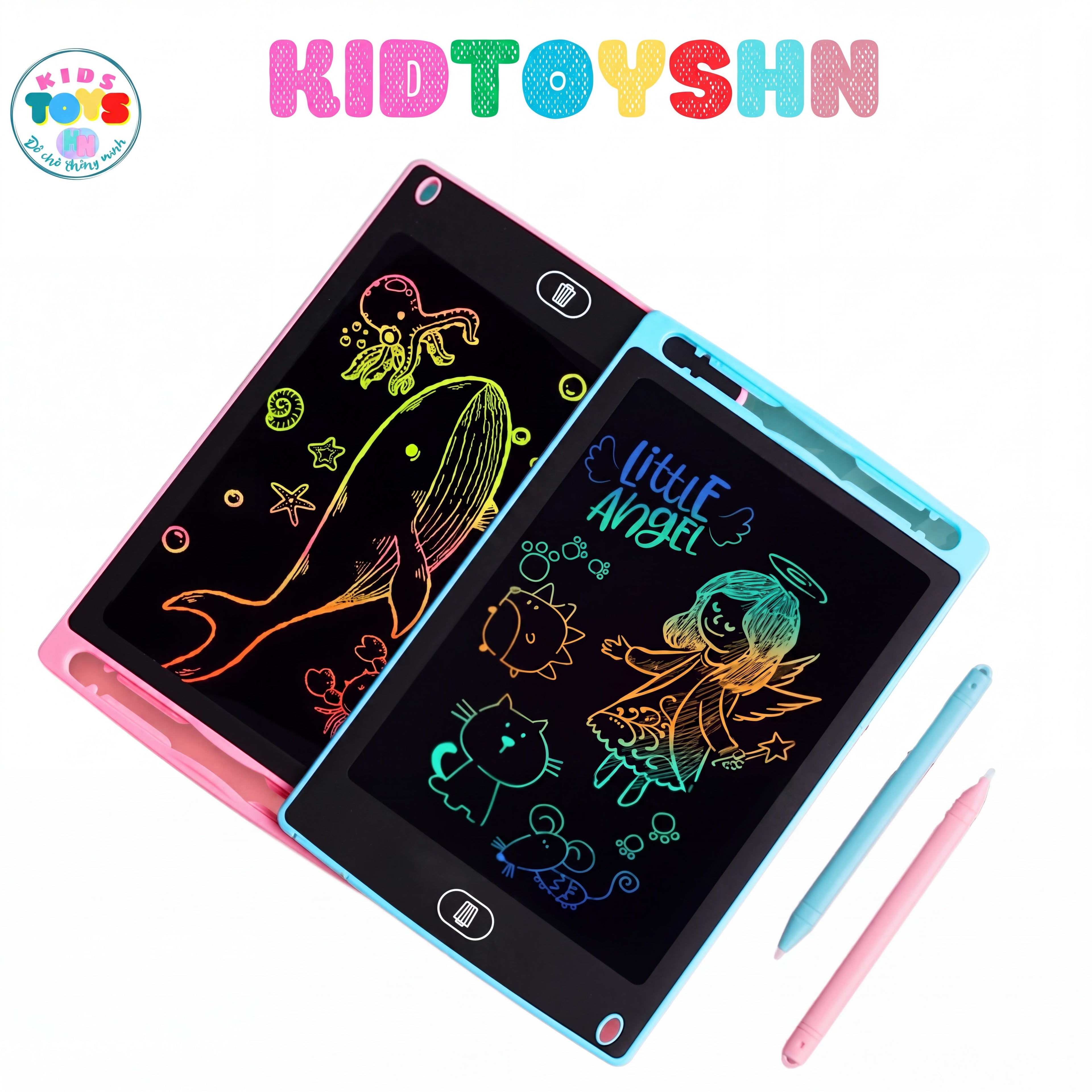 LCD Writing Tablet with Colorful Screen, Electronic Stylus - Durable Digital Graphic Drawing Tablet, Battery-Powered Educational Tool, Ideal Christmas/Birthday Gift for Kids, Digital Product for Interactive Learning, Sturdy Office Stationery Device