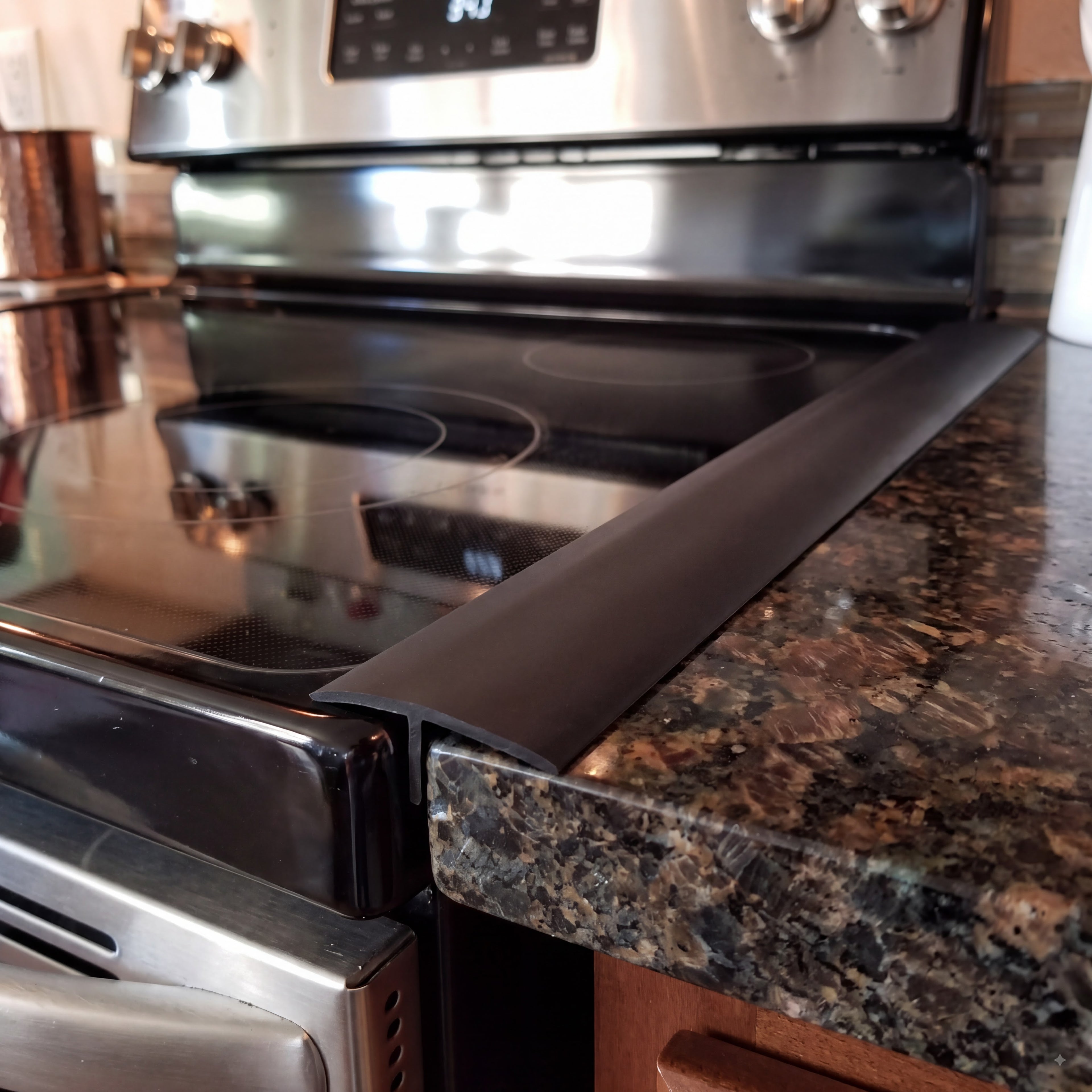Pcs Silicone Stove Gap Cover, Kitchen Counter Gap Filler, Heat Resistant Oven Gap Filler, Between Kitchen Appliance Washing Machine and Stove, Easy To Clean Seal Fitting kitchen gadgets Protection Utensils Water