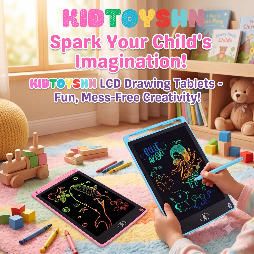 LCD Writing Tablet with Colorful Screen, Electronic Stylus - Durable Digital Graphic Drawing Tablet, Battery-Powered Educational Tool, Ideal Christmas/Birthday Gift for Kids, Digital Product for Interactive Learning, Sturdy Office Stationery Device