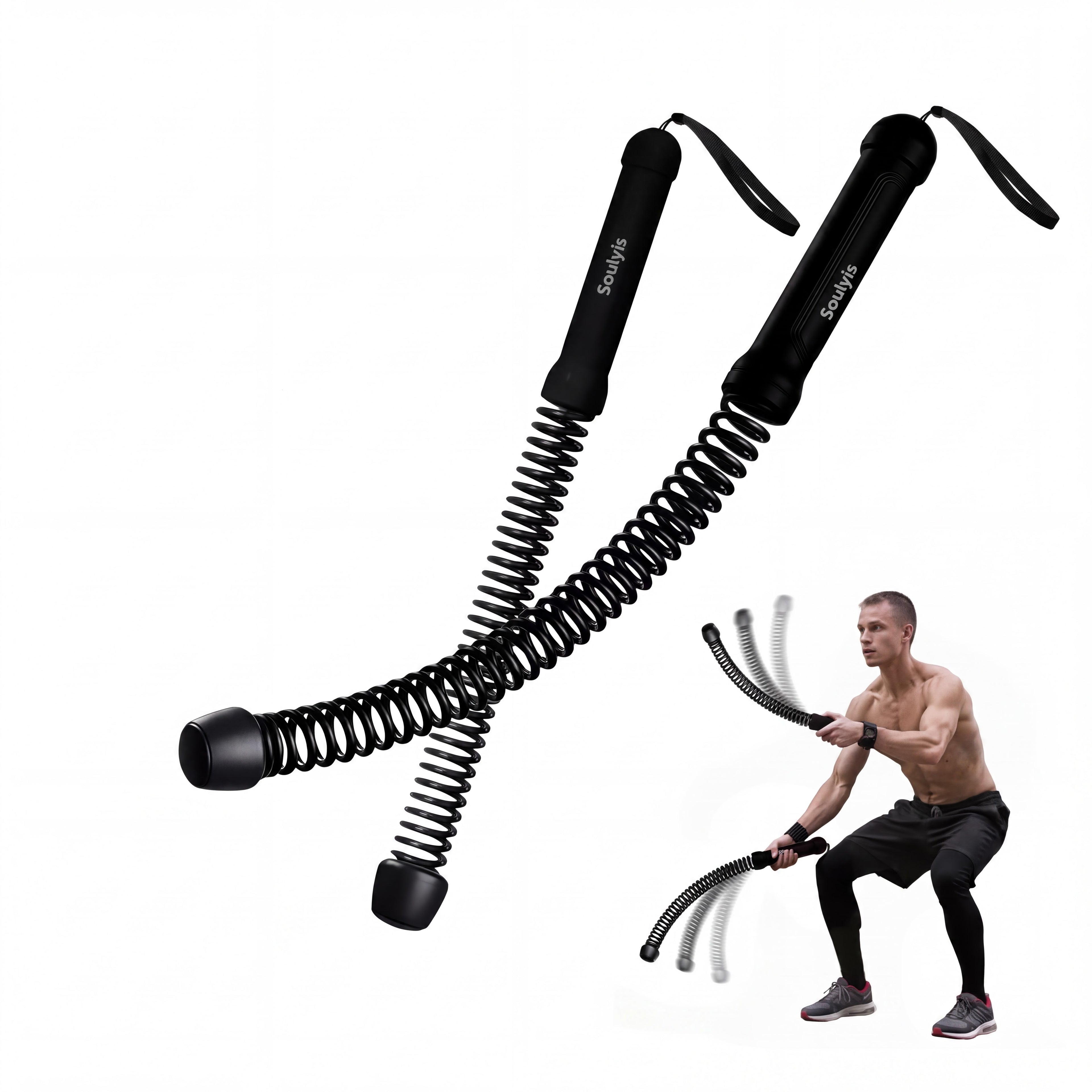 Cordless Battle Ropes for Home Gym -summervibes Cordless Training Rope Fitness Equipment for Men & Women, Weighted Workout Ropes for HIIT, No-Jump Full-Body Exercise,  Ideal for Fitness Enthusiasts Workout Equipment & Festival Gift