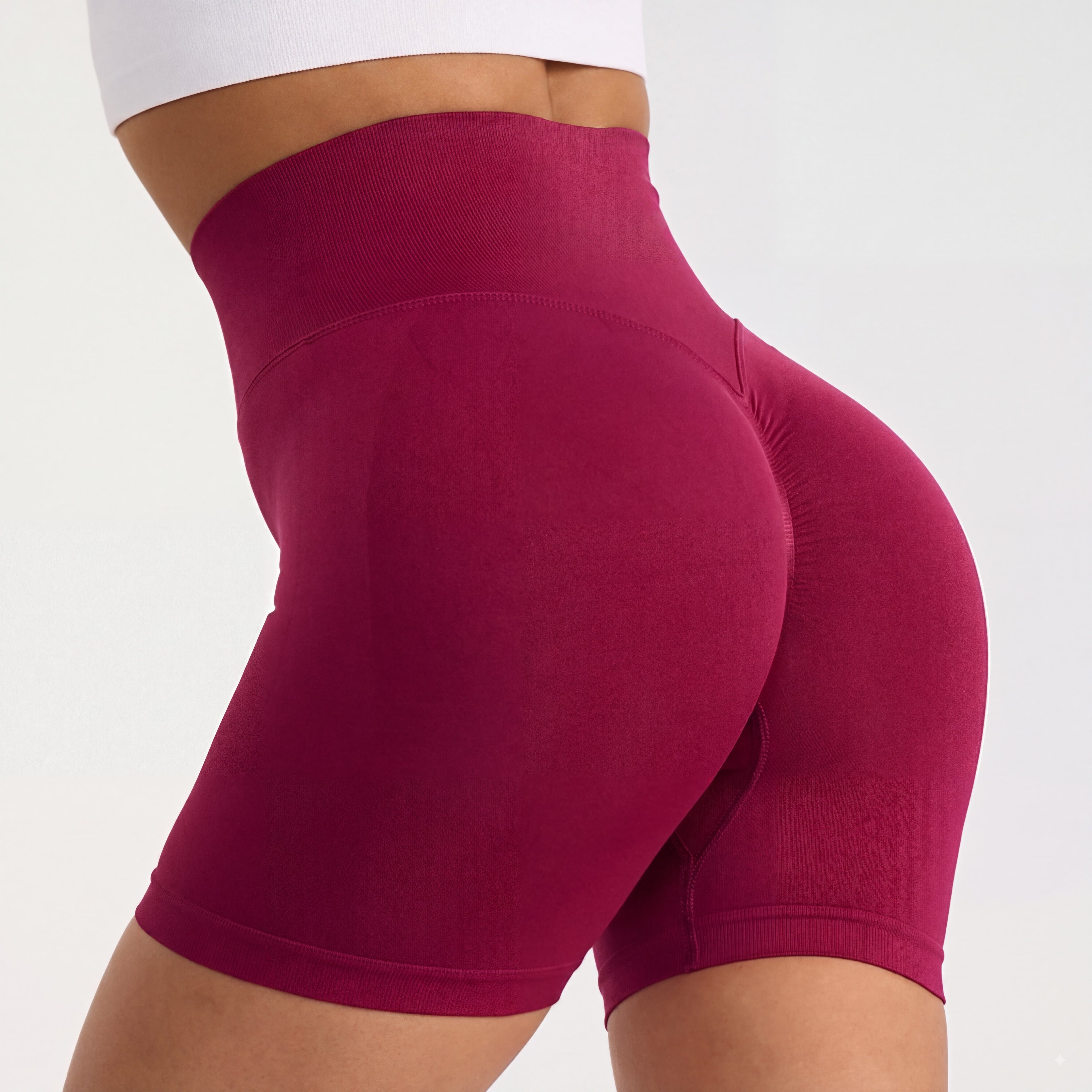 YOGA Secretsculpt Womens Butterlift High Waist Scrunch Butt Biker Shorts 4/6 Inches - No Front Seam Workout Gym Booty