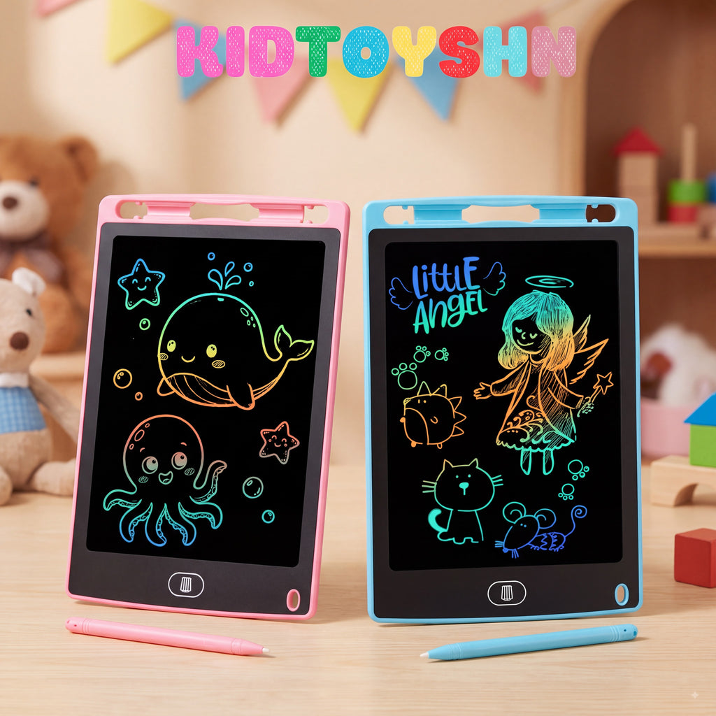 LCD Writing Tablet with Colorful Screen, Electronic Stylus - Durable Digital Graphic Drawing Tablet, Battery-Powered Educational Tool, Ideal Christmas/Birthday Gift for Kids, Digital Product for Interactive Learning, Sturdy Office Stationery Device
