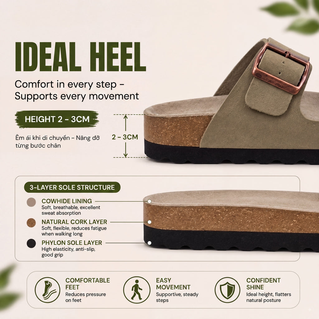 Women's Sandals Men Flat Sandals Outdoor Cork Beach Sandals Women's Double-Strap Buckle Sandals with Adjustable Buckle Summer Walking Shoes For Women Footwear