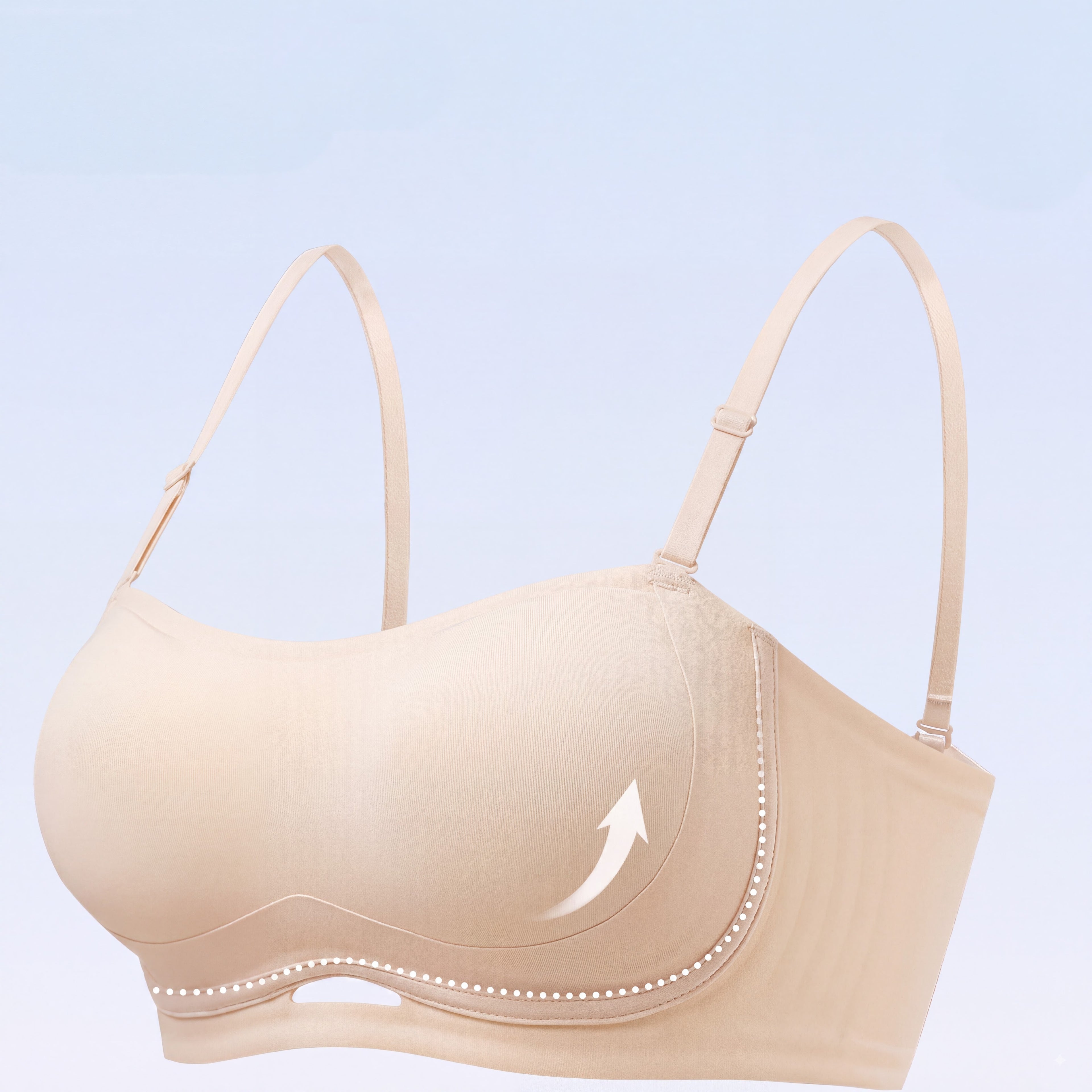 Women's Convertible Strapless Minimizer Bandeau Bra Underwire Unlined for Large Bust