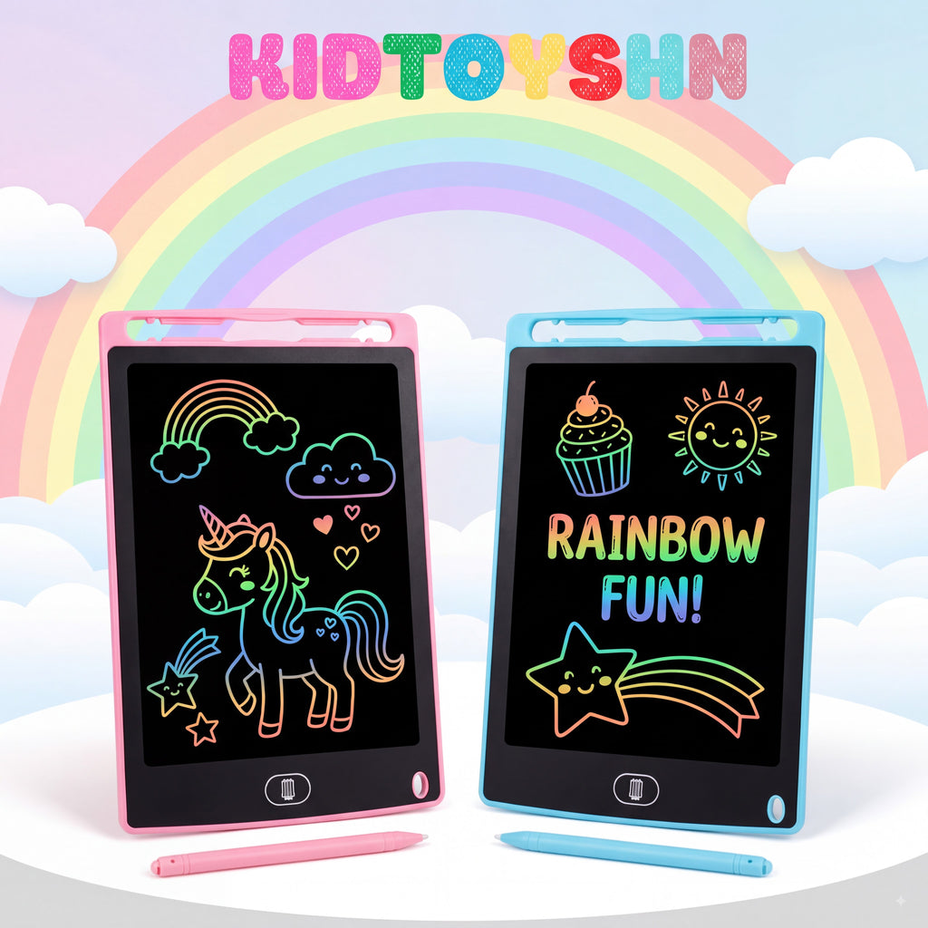 LCD Writing Tablet with Colorful Screen, Electronic Stylus - Durable Digital Graphic Drawing Tablet, Battery-Powered Educational Tool, Ideal Christmas/Birthday Gift for Kids, Digital Product for Interactive Learning, Sturdy Office Stationery Device