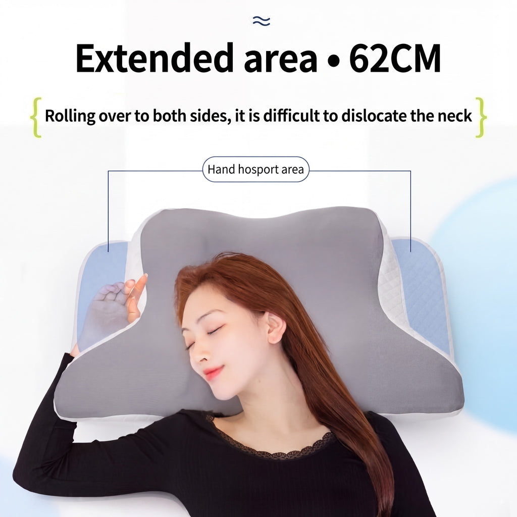Cervical Pillow for Cozy Sleep, Odorless Ergonomic Contour Memory Foam, Orthopedic Bed Pillow for Side, Back, and Stomach Sleepers