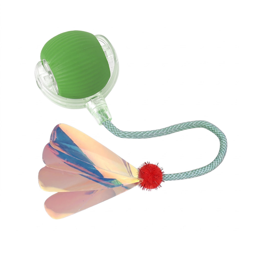Interactive Cat & Dog Teaser Toy with Two Additional Tails, Kitten Rolling Ball Toy, Pet Supplies, Dog & Cat Accessories Cute dog toys