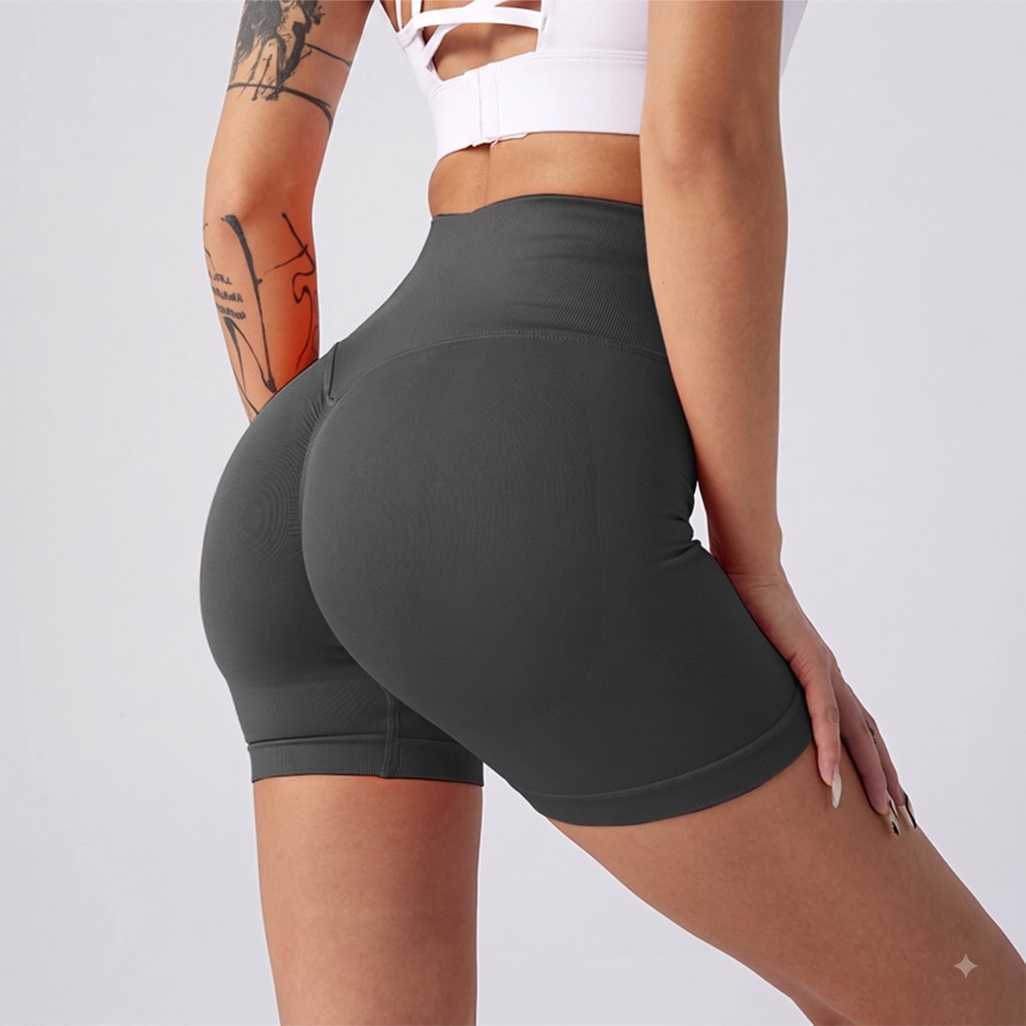 YOGA Secretsculpt Womens Butterlift High Waist Scrunch Butt Biker Shorts 4/6 Inches - No Front Seam Workout Gym Booty