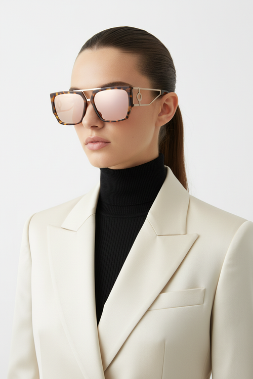 Model wearing Fashion Sunglasses